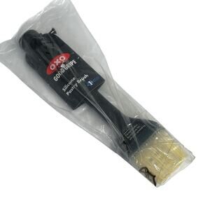OXO Good Grips Small Silicone Basting & Pastry Brush Black Angled Head 8x1.75"